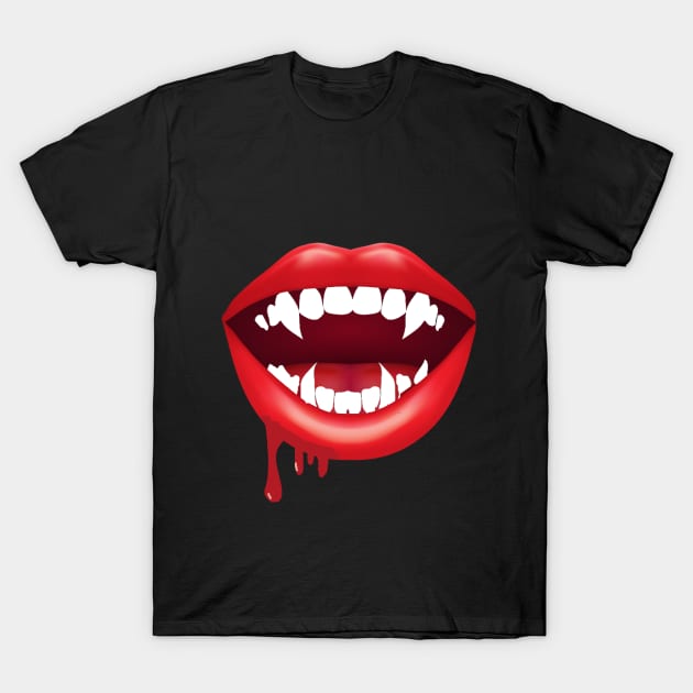 Vampire teeth T-Shirt by Mananya